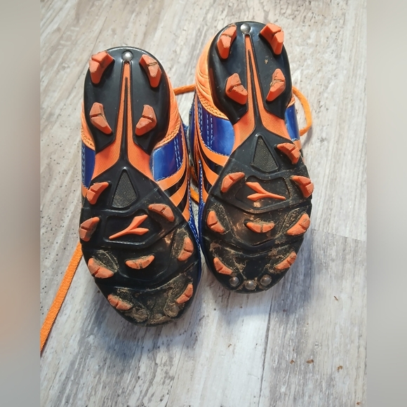 Diadora Toddler Size 8T Soccer Cleats Blue & Orange - Picture 3 of 7